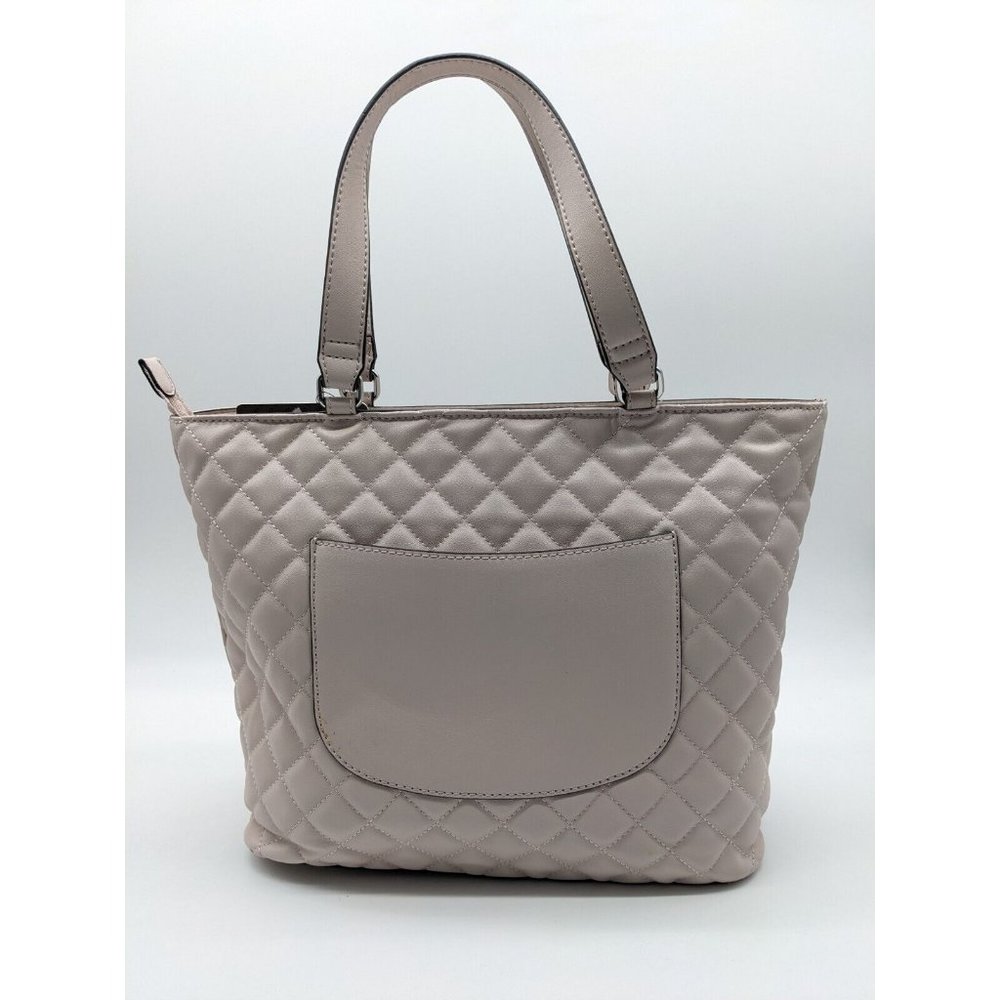 GUESS quilted faux-leather tote bag purse - BLUSH/LIGHT PINK - Picture 4 of 7